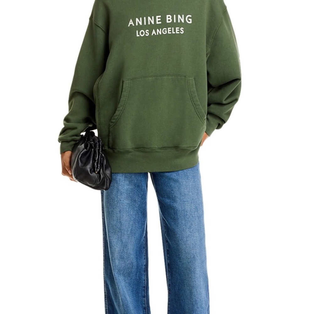 Anine Bing Olive Green Alto Hoodie size medium